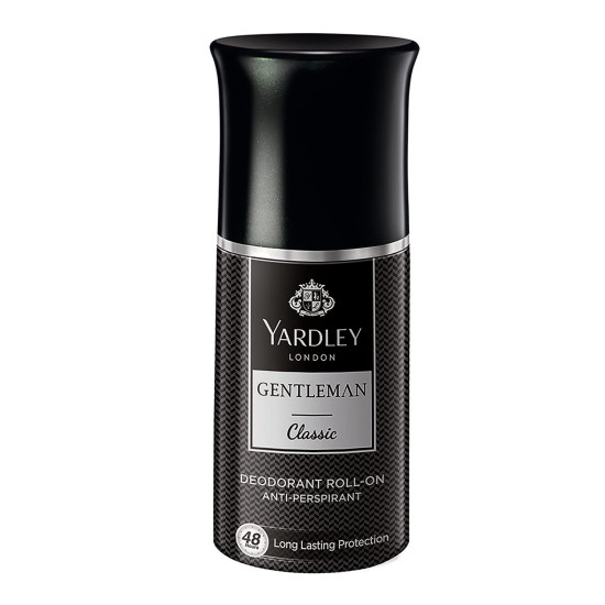 Yardley London Gentleman Classic Deodorant Roll-On - 48-Hours Long Lasting Scent