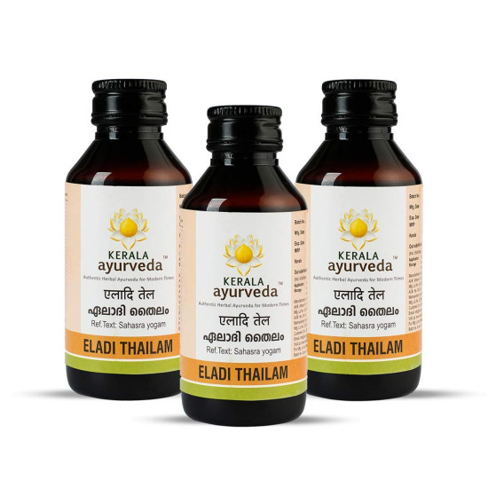 Kerala Ayurveda Eladi Thailam (100 ml) - Pack of 3 - Natural Skin Care Solution