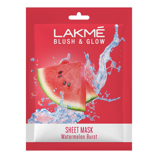 Lakme Blush & Glow Watermelon Sheet Mask - Instant Hydration