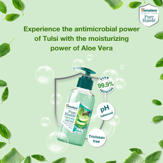 Himalaya Pure Hands Moisturizing Tulsi and Aloe Pump 250 ml - Deep Hydration