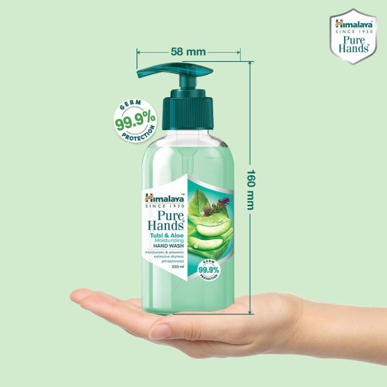 Himalaya Pure Hands Moisturizing Tulsi and Aloe Pump 250 ml - Deep Hydration
