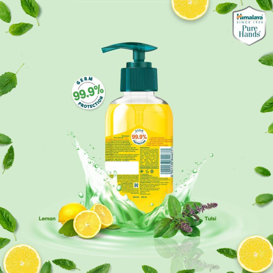 Himalaya Pure Hands Deep Cleansing Tulsi and Lemon Pump 250 ml - Removes Grease and Oil