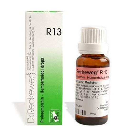 UVUBXT Dr. Reckeweg R 13 Hemorrhoidal 22 Ml - Effective Hemorrhoid Relief