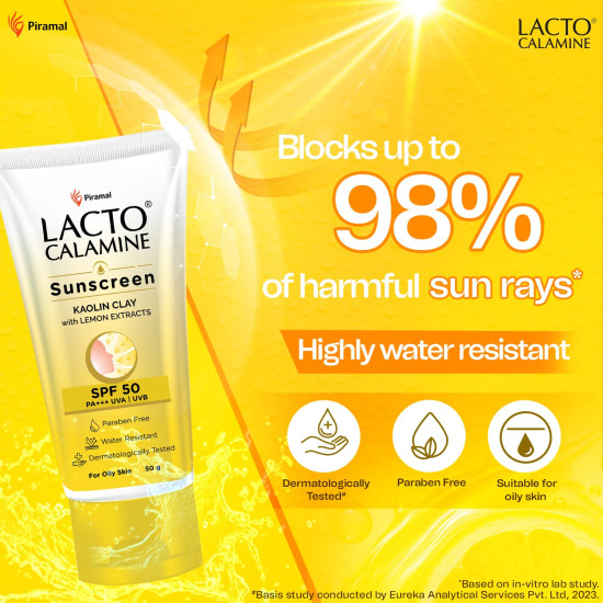 Lacto Calamine Sunscreen SPF 50 - Ideal for Oily Skin