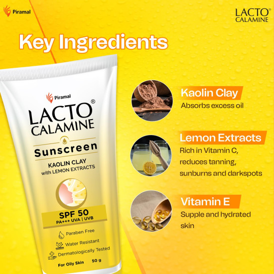 Lacto Calamine Sunscreen SPF 50 - Ideal for Oily Skin