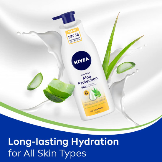 NIVEA Aloe Protection Body Lotion - SPF 15 & Aloe Vera