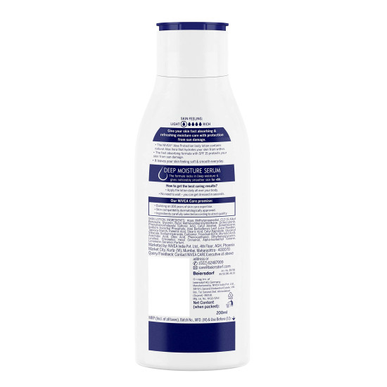 NIVEA Aloe Protection Body Lotion - SPF 15 & Aloe Vera