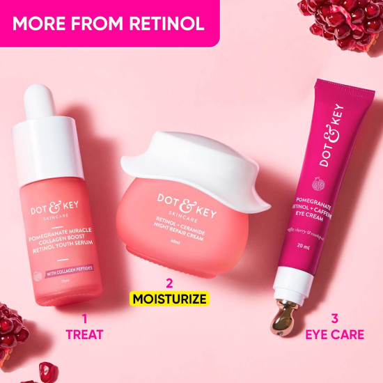 Dot & Key Night Reset Retinol + Ceramide Night Cream - Anti Aging & Moisturizing Dot & Key Night Reset Retinol + Ceramide Night Cream - Anti Aging & Moisturizing