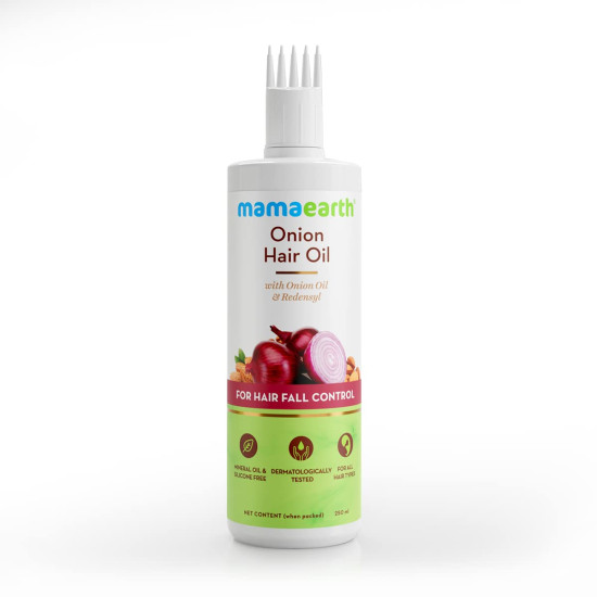 Mamaearth Onion Hair Oil - Hair Fall Control & Growth Solution