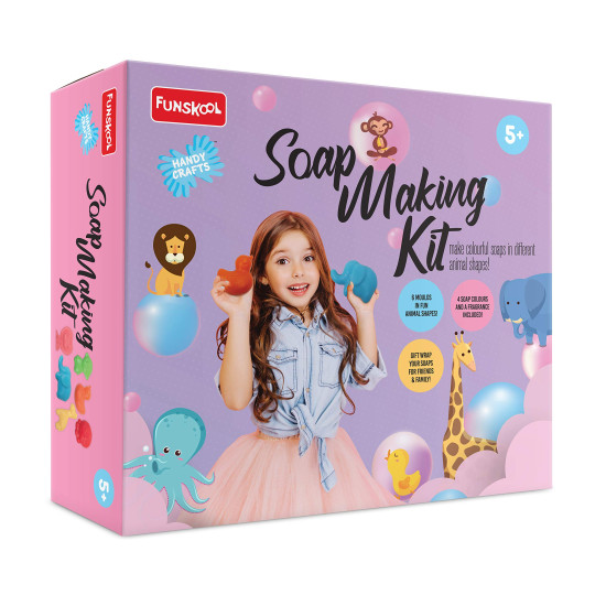 Handycrafts Soap Making Kit - Create 6 Fun Animal Soaps