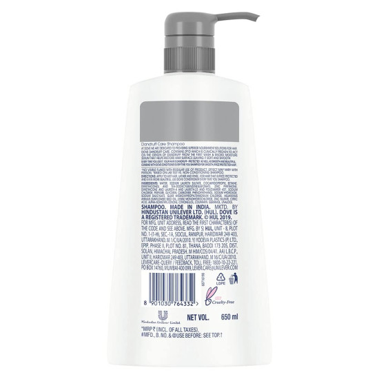Dove Dandruff Care Anti-Dandruff Shampoo 650ml - Smooth & Frizz-Free Hair