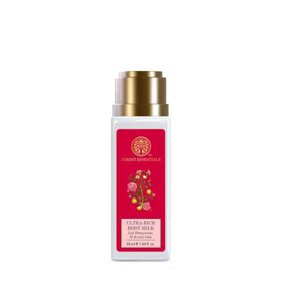 Forest Essentials Travel Size Ultra-Rich Body Milk - Natural Moisturizing Body Lotion