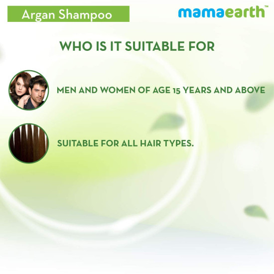Mamaearth Argan & Apple Cider Vinegar Shampoo - Frizz-Free & Stronger Hair