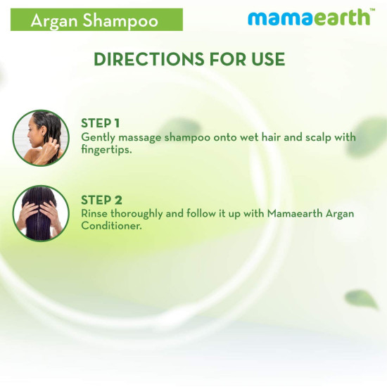 Mamaearth Argan & Apple Cider Vinegar Shampoo - Frizz-Free & Stronger Hair