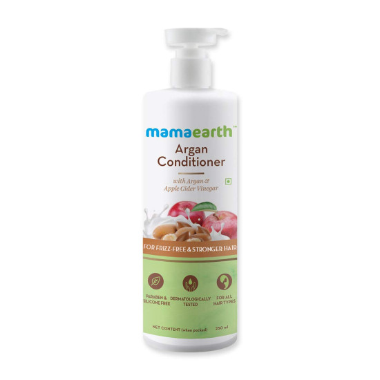 Mamaearth Argan & Apple Cider Vinegar Hair Conditioner - Frizz-Free & Stronger Hair