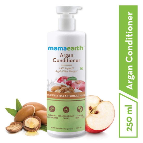 Mamaearth Argan & Apple Cider Vinegar Hair Conditioner - Frizz-Free & Stronger Hair