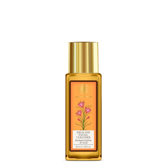 Forest Essentials Delicate Facial Cleanser & Walnut Gel Scrub - Natural Skincare