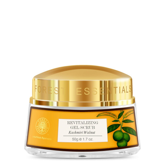 Forest Essentials Delicate Facial Cleanser & Walnut Gel Scrub - Natural Skincare
