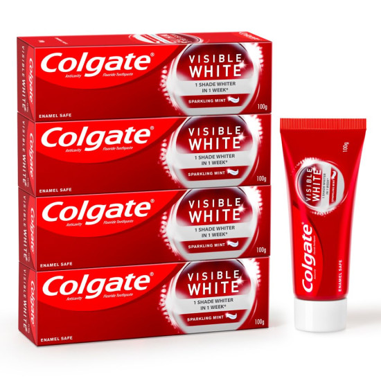 Colgate Visible White Toothpaste 400g - Teeth Whitening in 1 Week