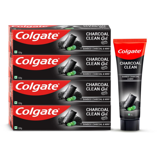 Colgate Charcoal Clean 480g Toothpaste - Deep Clean with Bamboo Charcoal & Wintergreen Mint
