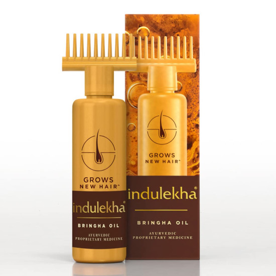 Indulekha Bringha Ayurvedic Hair Oil - Hair Fall Control with Amla & Coconut Oil