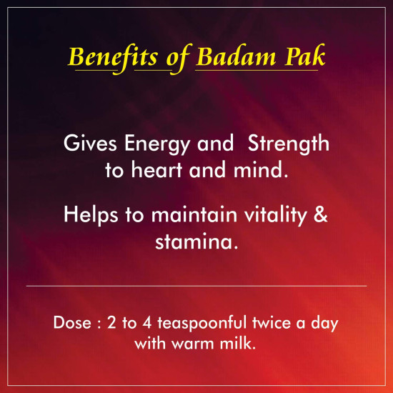 Baidyanath Badam Pak Improves Energy, Strength & Stamina - 100 g