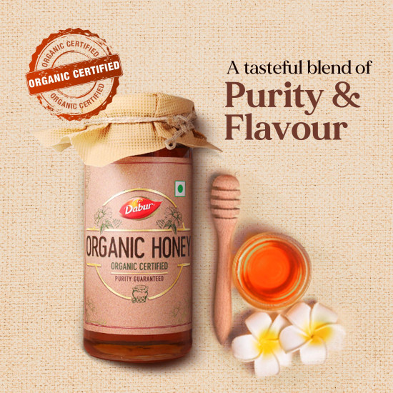 Dabur Organic Honey – 300g | 100% Pure and Natural | NPOP Organic Certified