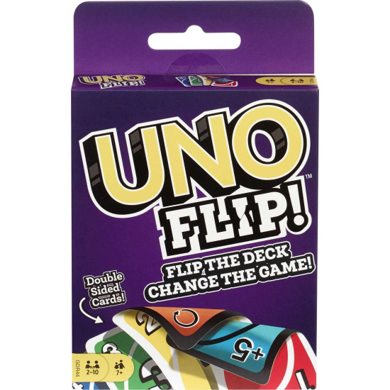 Mattel Games Uno Flip Side & Phase 10 Card Game - Exciting Multicolour Fun
