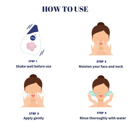 NIVEA Milk Delights Caring Rosewater Face Wash - For Sensitive Skin
