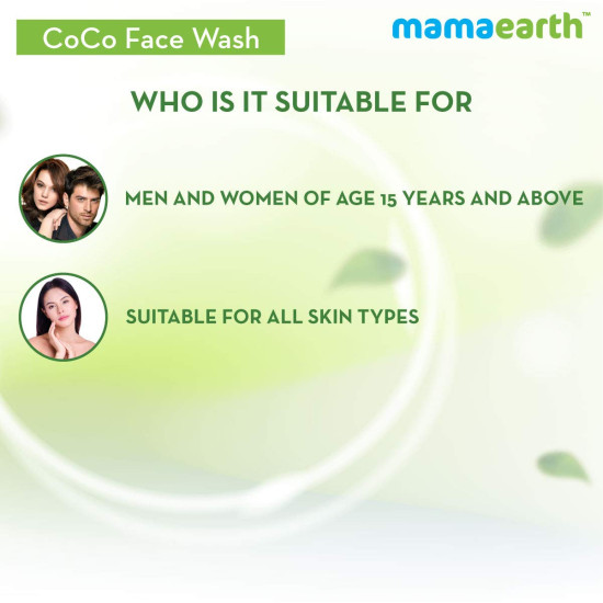 Mamaearth CoCo Face Wash for Women - Skin Awakening with Coffee & Cocoa
