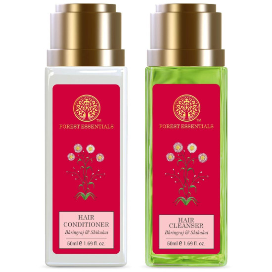 Forest Essentials Hair Cleanser & Conditioner - Bhringraj & Shikakai