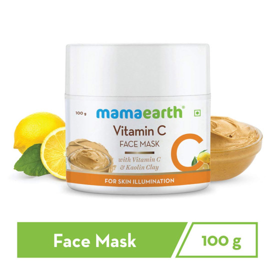 Mamaearth Vitamin C Face Mask - Skin Illumination with Kaolin Clay