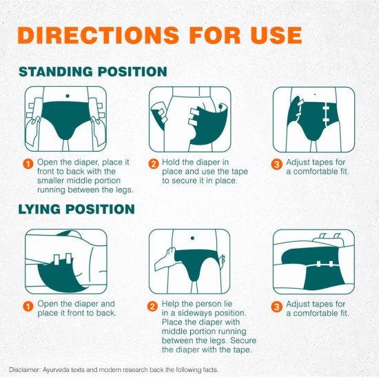 Himalaya Adult Diaper (XL) 10's - Super Absorbent & Leak Proof