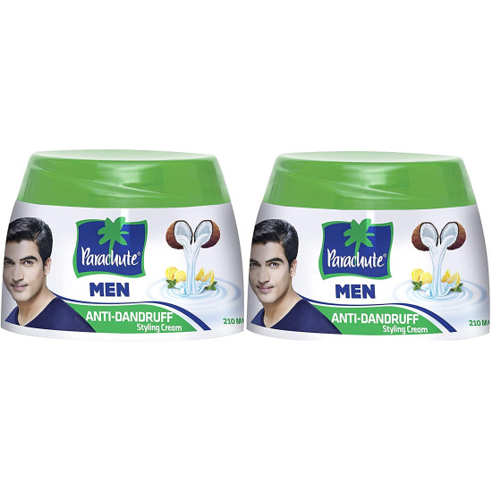 ADAM ZAC Parachute Anti-Dandruff Hair Cream For Men - Nourishment & Dandruff Control