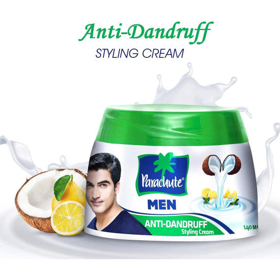 ADAM ZAC Parachute Anti-Dandruff Hair Cream For Men - Nourishment & Dandruff Control