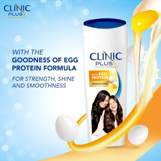 Clinic Plus Strength & Shine Shampoo - Egg Protein for All Hair Types