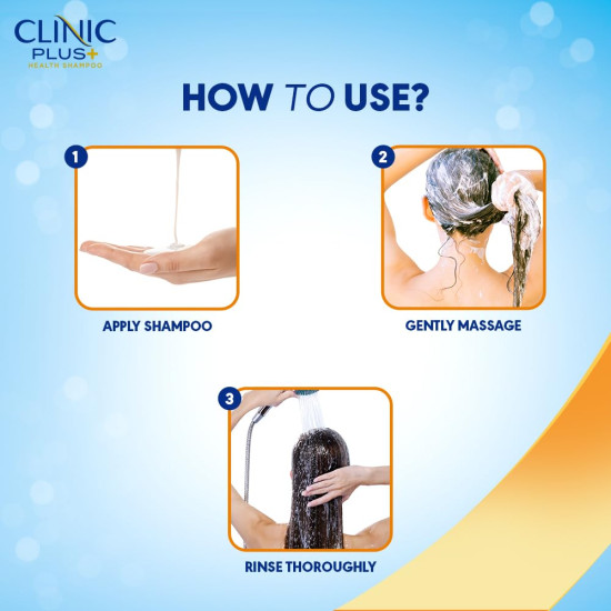 Clinic Plus Strength & Shine Shampoo - Egg Protein Enriched