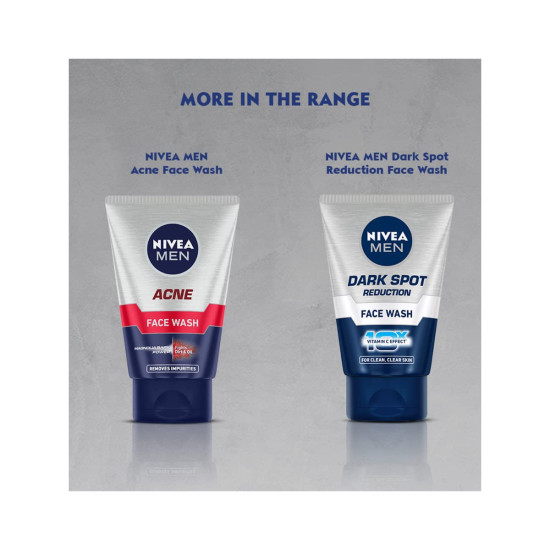 NIVEA MEN Oil Control Face Wash 50 g - Deep Cleansing for Oily Skin