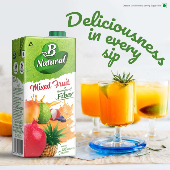 B Natural Mixed Fruit+ Juice - Supports Immunity & Goodness of Fiber