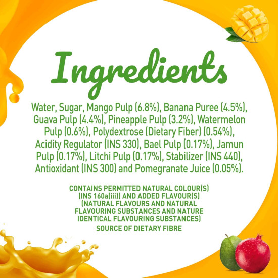 B Natural Mixed Fruit+ Juice - Supports Immunity & Goodness of Fiber