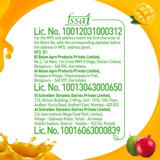 B Natural Mixed Fruit+ Juice - Supports Immunity & Goodness of Fiber