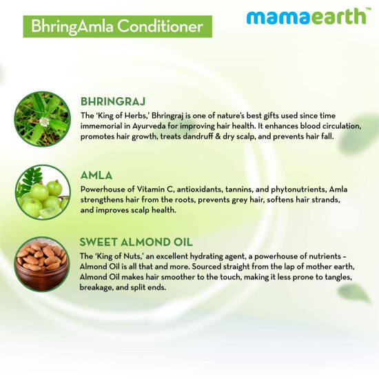 Mamaearth BhringAmla Conditioner - Intense Hair Treatment with Bhringraj & Amla