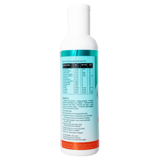 Sitaram Ayurveda Narasimham Herbal Hair Oil 100ml - Enriched with Bhringraj and Amla