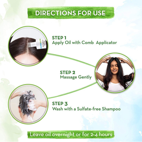 Mamaearth Bhring Amla Hair Oil - Promotes Hair Growth & Strengthens Hair Follicles