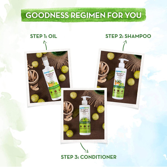 Mamaearth Bhring Amla Hair Oil - Promotes Hair Growth & Strengthens Hair Follicles