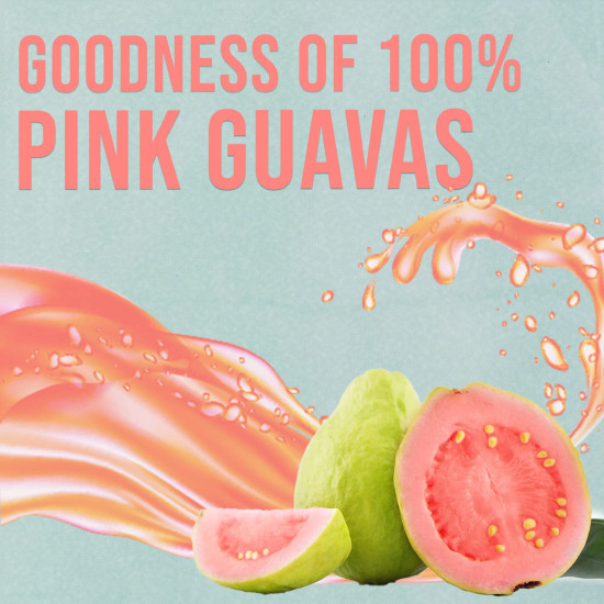 DABUR Real Pink Guava Fruit Juice 1L - Vitamin C Rich & No Preservatives