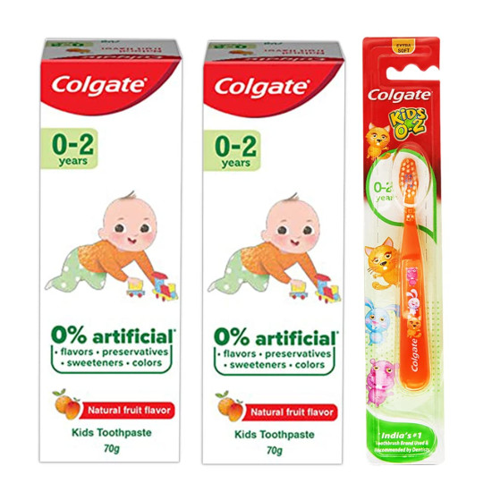 Colgate Kids Cavity Protection Toothpaste - Natural Fruit Flavour, Fluoride Free Colgate Kids Cavity Protection Toothpaste - Natural Fruit Flavour, Fluoride Free