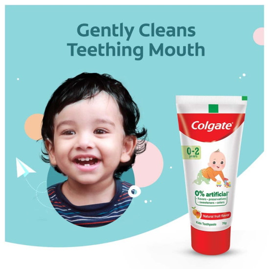 Colgate Kids Cavity Protection Toothpaste - Natural Fruit Flavour, Fluoride Free Colgate Kids Cavity Protection Toothpaste - Natural Fruit Flavour, Fluoride Free