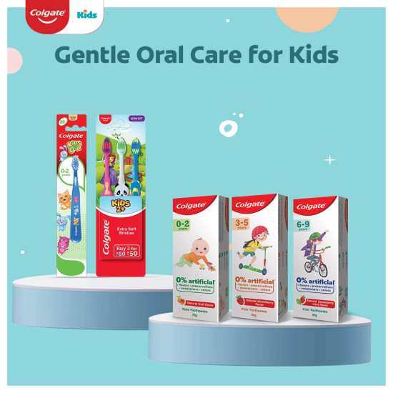 Colgate Kids Cavity Protection Toothpaste - Natural Fruit Flavour, Fluoride Free Colgate Kids Cavity Protection Toothpaste - Natural Fruit Flavour, Fluoride Free