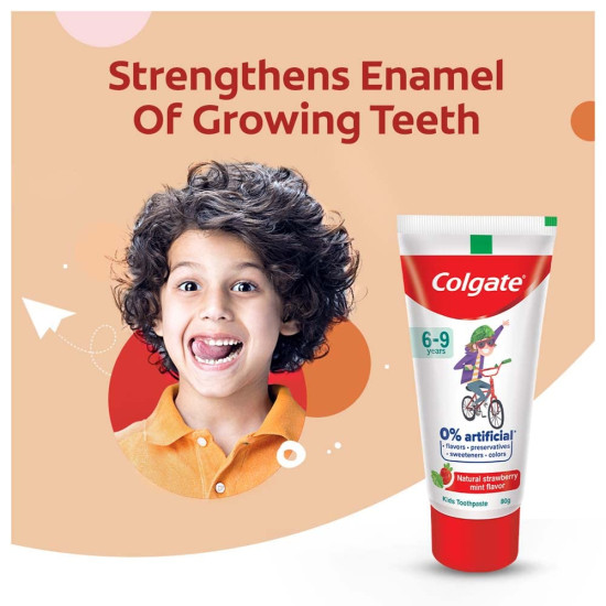 Colgate Toothpaste for Kids - Natural Strawberry Mint Flavour